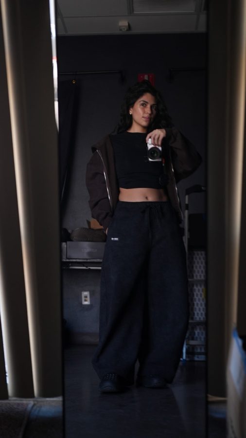 Beca in Village Hidden in Iron hakama sweatpants
